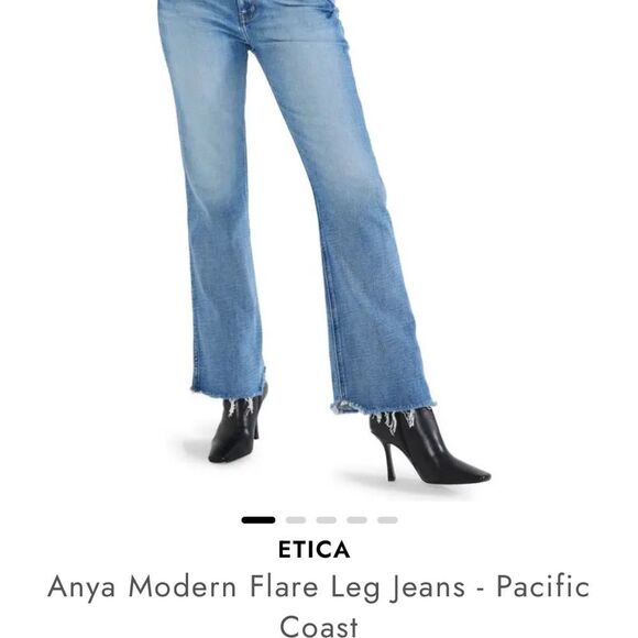 Etica Blue Flare Jeans - Picture 1 of 8